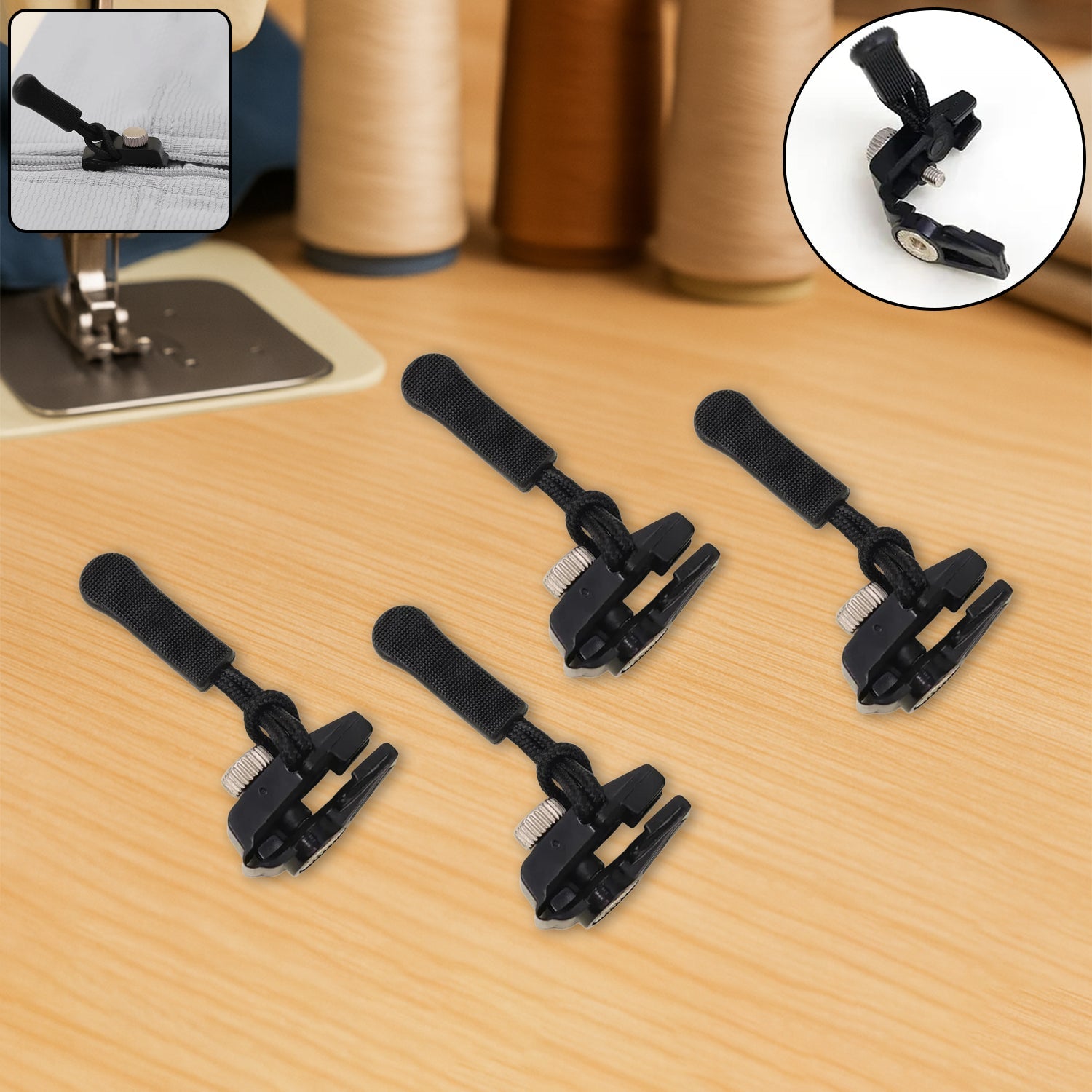 Portable Universal Detachable Zipper Slider (4 Pc / Big) Portable Universal Detachable Zipper Slider (4 Pc / Big)